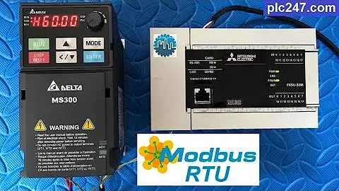 Mitsubishi FX5U "Modbus RTU" DELTA MS300 Tutorial