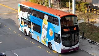 (Hongfu Spring CHA Full Body Advertisement) SBS3482Z(SEDEP SP) On Service 811 At Yishun Avenue 2