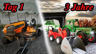 I started a farm with a lawnmower three years ago, and this is what happened | LS22