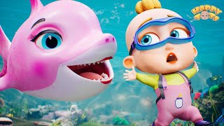 Baby Shark | Shark Finger Family & many more TOP Nursery Rhymes for Kids | Happy Tots