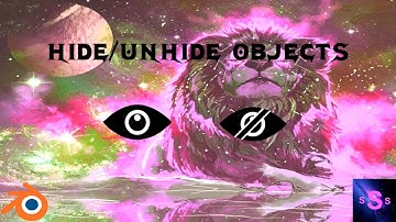 How to Hide and Unhide objects in Blender 2.8 [Syndrome Tech]