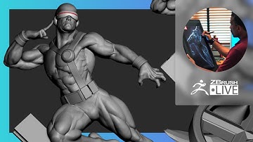 Mike T Artworks: Illustration by the Way of Sculpture: X-Men Cyclops - Mike Thompson - ZBrush 2021.6