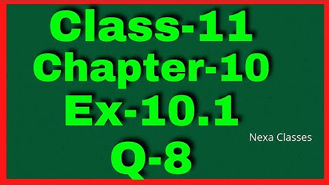 Ex-10.1 Q-8 Class 11 ( Straight Lines ) NCERT Math