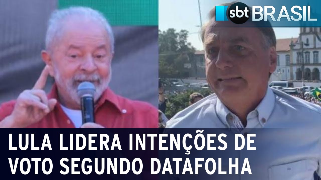 Datafolha: Lula tem 45% e Bolsonaro, 32% | SBT Brasil (02/09/22)