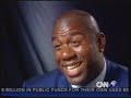 Magic Johnson 10 years after HIV announcement CNN Interview 2001 Nov