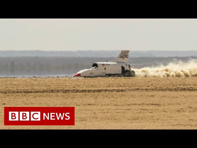 The 'Bloodhound' supercar aiming to break the land speed record - BBC News class=