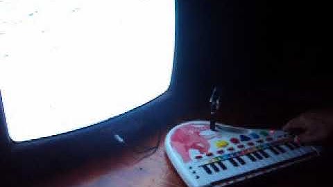 Experiment for circuit bent keyboard, visuals, 8bit beats & radio signals.