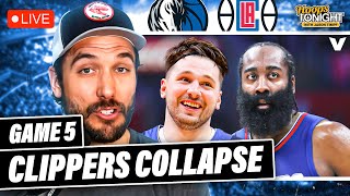 Mavericks-Clippers Reaction: Harden \& LA COLLAPSE, Luka \& Dallas dominate Game 5 | Hoops Tonight