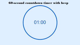 60-second countdown Beep every second #timer
