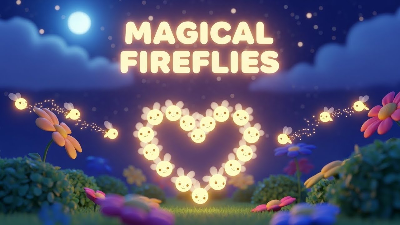 Magical Fireflies Flying 🦋 | Calm Sleep Music for Babies & Toddlers | Bedtime Lullaby for Kids