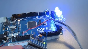 Arduino Mega 2560 + MPU 6050 - control LED with motion sensor