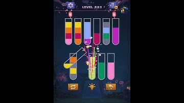 Water color sort puzzle level 823 ios android / Sort water color puzzle level 823 ios #shorts