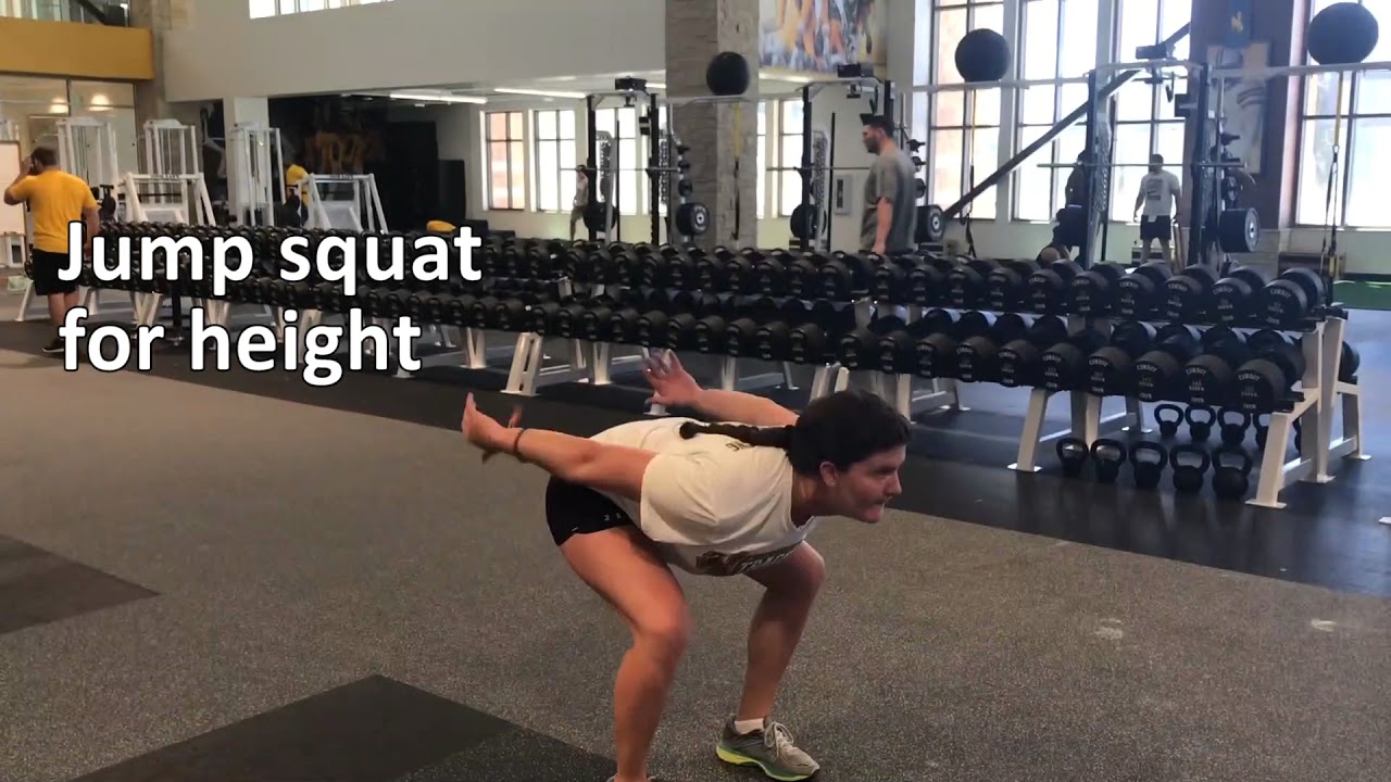 Jump squat for height - YouTube