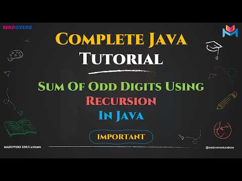Sum of Odd Digits Using Recursion in Java | Step-by-Step Tutorial | Master Recursion in Java