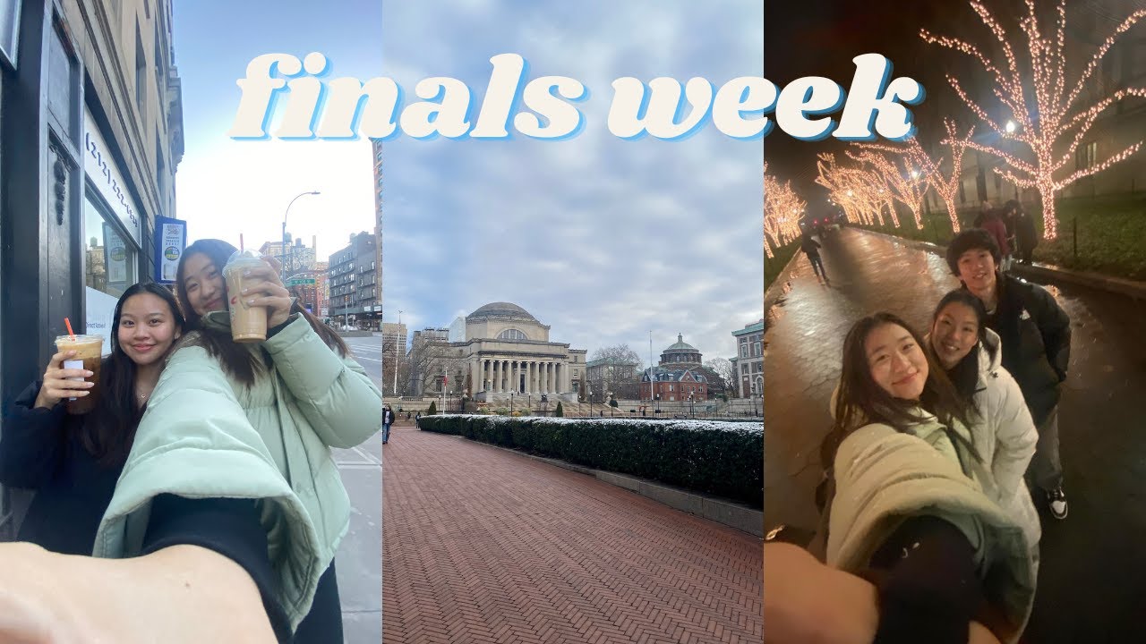 my first finals week at Columbia University YouTube