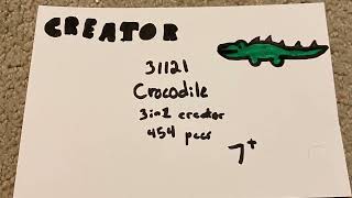 Lego Creator 31121 Crocodile Stop Motion