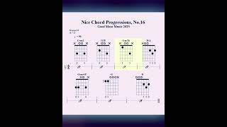 Nice Chord Progressions, No. 16  #guitar #chords #music #songs #guitarchords #guitarlesson #tutorial