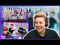 REACTION to TXT - QUESTIONABLE MOMENTS, ICONIC LINES & MORE!