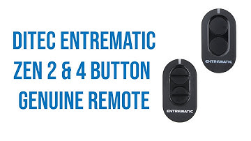 Ditec Entrematic Zen 2 & 4 Button Genuine Remote Video Description