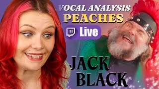 Vocal Coach Analysis of ‘PEACHES’ By JACK BLACK (From Twitch Live Stream)