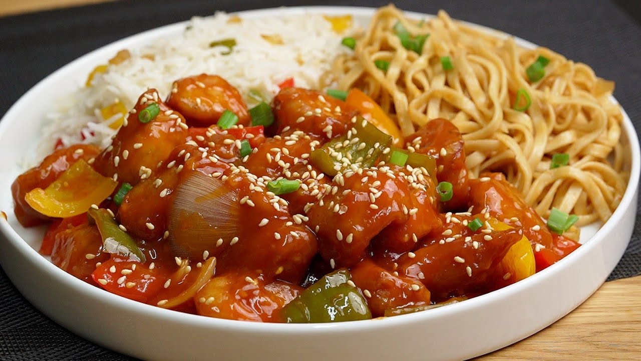 دجاج سويت اند ساور الذ من المطاعم 🧧لو عندك صدور دجاج لازم تجربيها