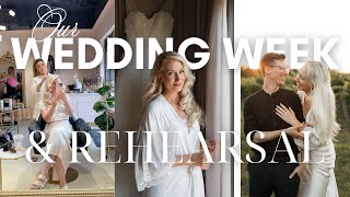 WEDDING WEEK VLOG 💍 Beauty Appointments, Rehearsal Dinner, Wedding Morning