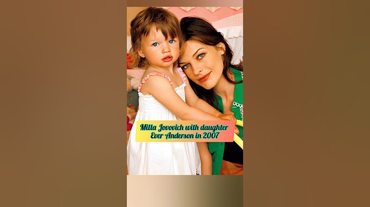 Milla Jovovich with her unique and beautiful daughter Ever through the years #cute