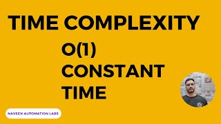 BIG O(1) - Constant Time Complexity