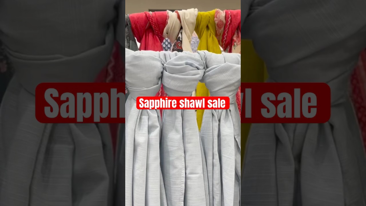 Sapphire shawl sale 70% off