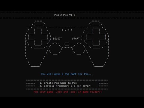 [Tuto-PS4] Convertir jeux PS1 pour PS4