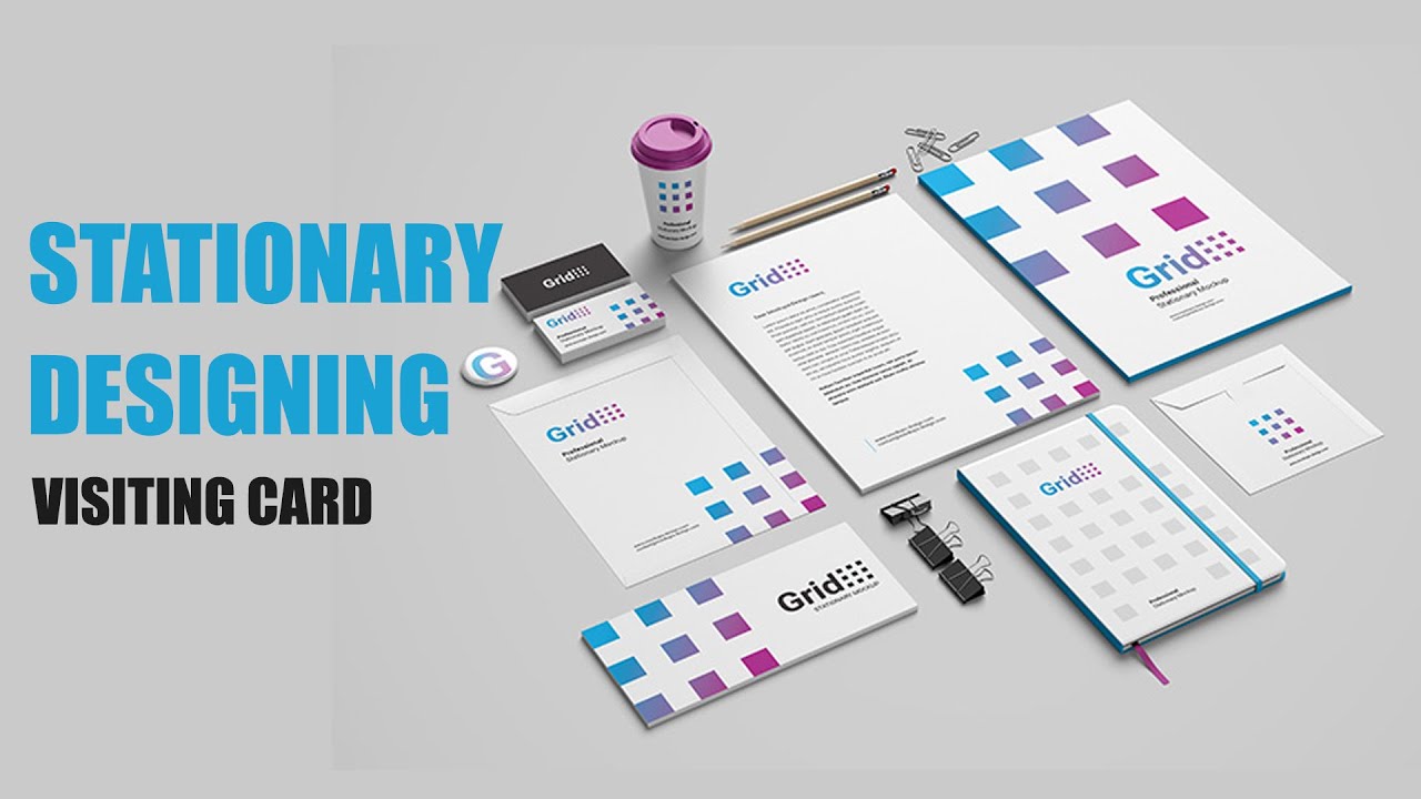 Stationary Designing |  Adobe Photoshop | How to make Visiting card