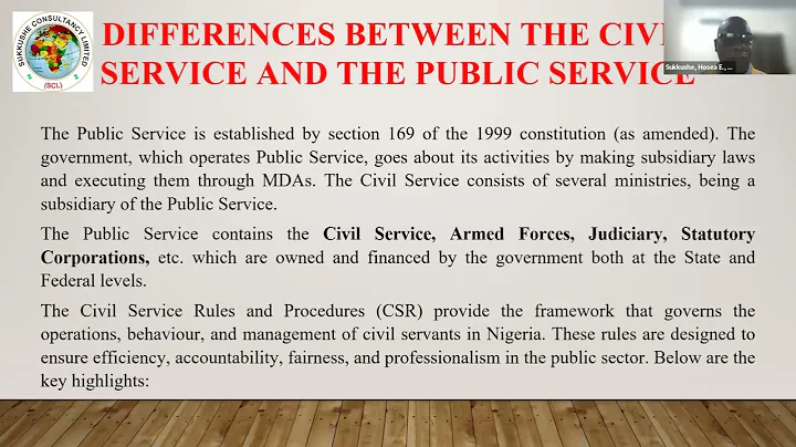 Highlights of the Civil Service Rules & Procedures