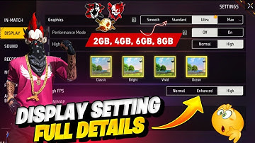 free fire display settings | Pro Player Display Setting | Free Fire New Setting | free fire setting