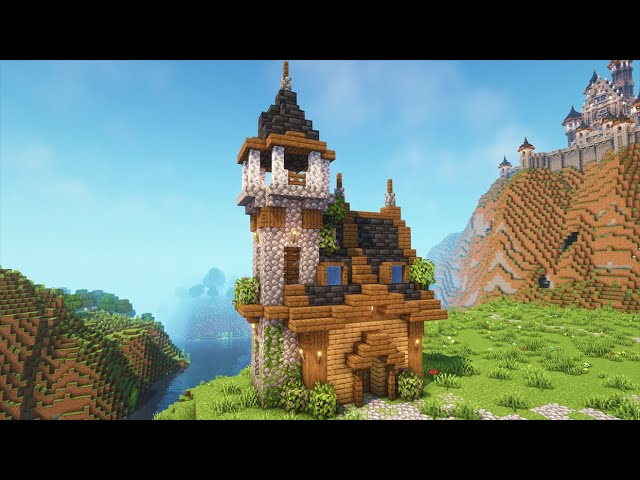 Minecraft Medieval Builds on Instagram: “Beautiful House 🔨 Credit:  @itsmarloe Follow: @minecraftmed…