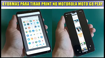 Como tirar print no celular MOTO g8 play?
