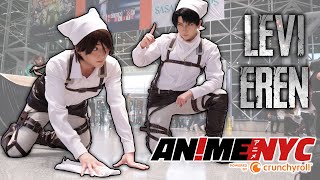 Levi & Eren Clean Up Anime NYC 2023