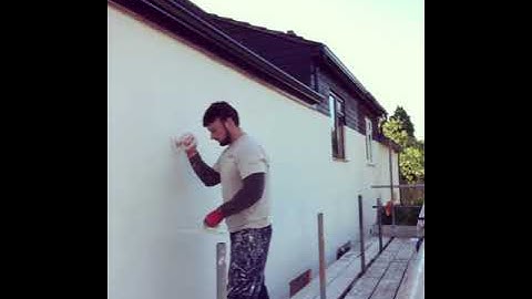 Mr Smooth Plastering Ltd. K Rend specialists. Colour render Shrewsbury. Float work