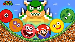 Мульт Mario Numberblocks Marble Race and Red Ball 4 in Super Mario Bros Maze Game Animation