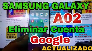 Eliminar Cuenta Google Samsung Galaxy A02 Android 11 / FRP  Samsung A02 Quitar Cuenta Google.