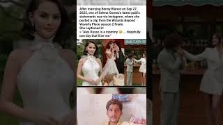 After marrying Benny Blanco on Sep 27, 2025, one of Selena Gomez's latest public statements was via