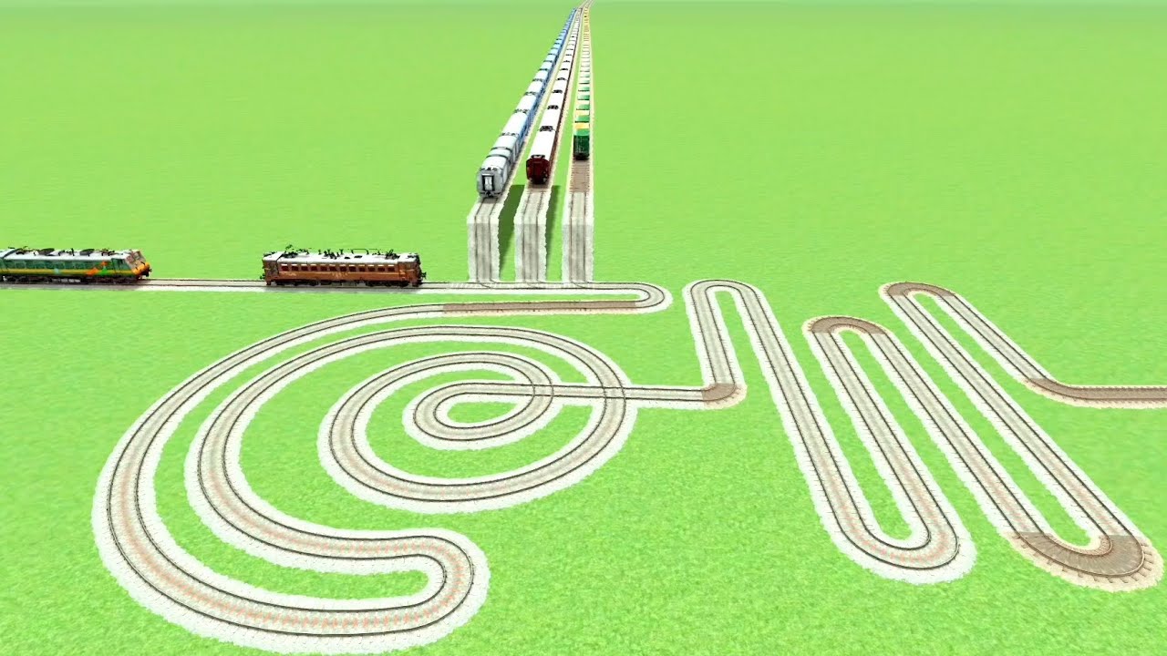 TRAIN CROSSIN CIRCLE MOST DANGEROU TRACK RISKY BUMPY 💖RAILROAD RAILWORK BEANG DRIVE 