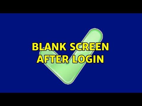 Ubuntu: Blank screen after login