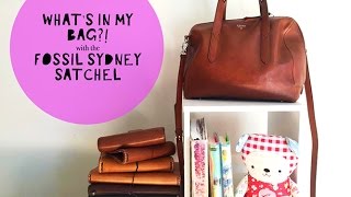 Whats in my bag?   Fossil Sydney Satchel