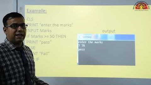 Class 7 Computer Ch 6 Control Statement and Loop in QBASIC Part 1