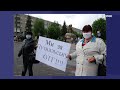 Мешканці с. Руднєве мітингували через приєднання до Новослобідської ОТГ