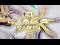 Электрические ЦВЕТЫ мастихином в технике Fluid Art.