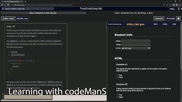 learn2code | freeCodeCamp (New) Responsive Web Design  -  Building a Quiz: Step 67