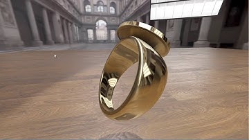 Real-Time Rendering of a Golden Ring