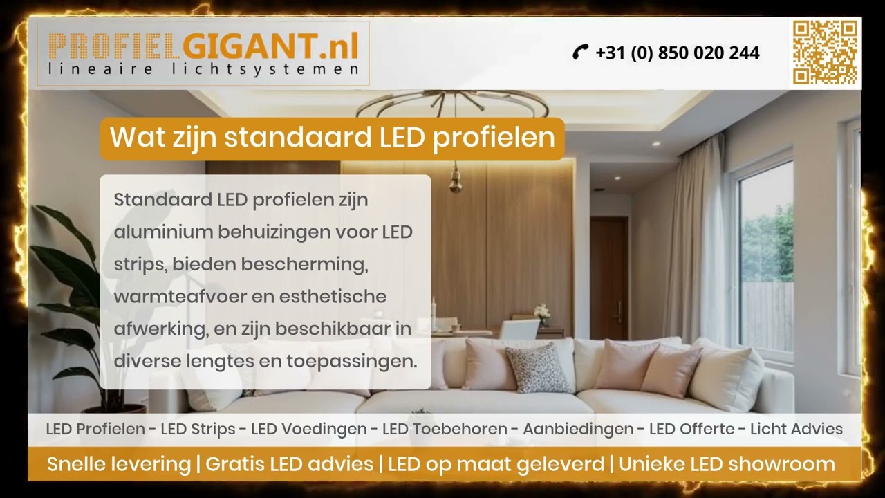 Wat zijn Standaard LED profielen | Profielgigant