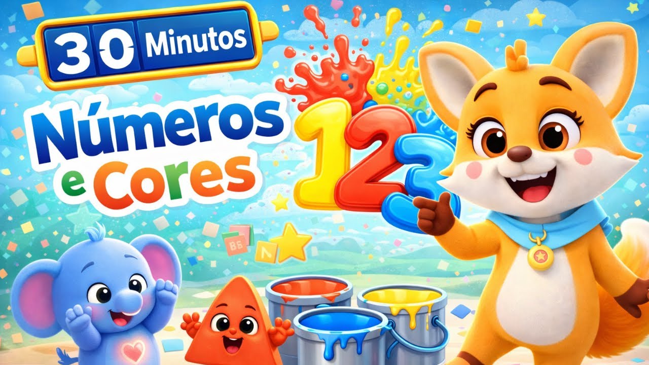 👉 30 Minutos Aprendendo Brincando com a Fafá 🦊 | Números, Cores e Diversão